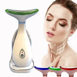 أجهزة العناية بالوجه الرقبة LED PON Therapy Skinen Device Beauty Device تقلل من مزدوج الذقن المضادة للتجاعيد إزالة أدوات مزاج الرفع 230617