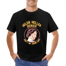 Herrpolos Helen Keller DenierainAin't inget jävla sätt t-shirt tungvikt t skjortor grafisk snabb torkning för män