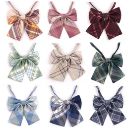 Bow Ties Feminine Plaid Bowtie Casual Bow Tie For Women Uniform Collar Butterf Bowknot Adult Check Bow Ties Cravats Girls Bowties 230717