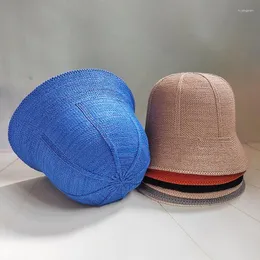 Berets Harajuku Simple Bucket Hat для женщин весна и осенью вязаной рыбацкой рыбаки.