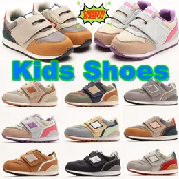 Barn 996 Löpskor småbarn pojkar flickor ungdom sneakers baby barn tränare vita tegelstenar rosa grå sko