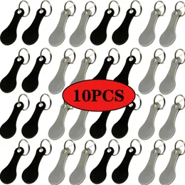 Keychains Lanyards 10pcs/set DIY Shopping Trolley Tokens Couple Key Chains Decorative Key Hook Keyrings Key Ring Coin Holder Keychain Wholesale 230715