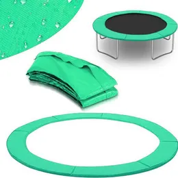 Trampolines Trampoline Pad Replacement Safety Pad Waterproof Trampoline Spring Cover No Holes For Pole 6ft 8ft 10ft 12ft Frame Size Green 230715