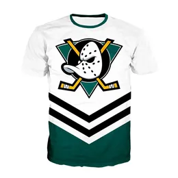 2023 Summer Fundy Mighty Duck Graphic T-shirt dla mężczyzn Streetwear Boys and Girl