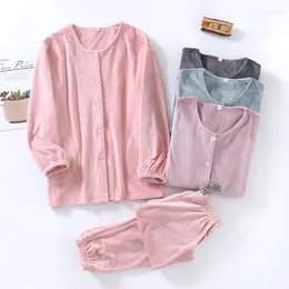 Pijama feminino pijama de veludo dourado no inverno camisa calça manga comprida gola redonda espessamento 2 peças roupa de dormir roupa de dormir para casa