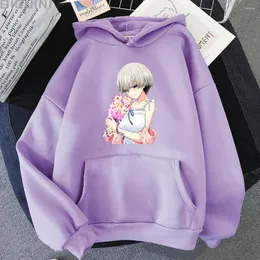 Herrtröjor anime uzaki chan blommor tröja mode mäns casual y2k kläder långärmad sudaderas harajuku topp kvinnor kläder