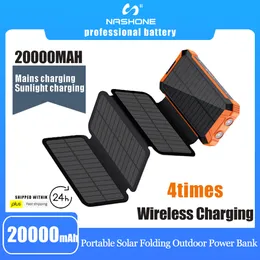 Altre elettroniche Solar Power Bank 20000mAh 12V 5V Usb Celle solari portatili Pannelli solari con caricabatteria per telefono Power Bank Camping Outdoor 230715