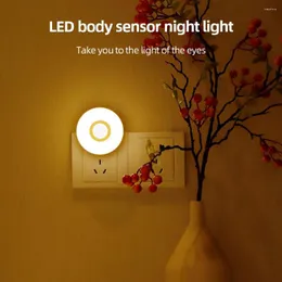 Gece Işıkları 2 PCS Işık Fişinde 0.8W LED hareket sensörü Otomatik Açma/Kapama Aktivasyonu Gece Işığı Banyo Yatak Odası Koridoru için Lümen