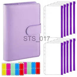 Notatniki Uwagi A5 A6 BIDER BUDD PLANNER NOTEBOOK Okładki Folder Kolor 6 otworów Pockets Pockets Plastikowe spoiwa zamek błyskawiczne pieniądze oszczędności x0715