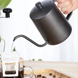 1pc 350ml Stainless Steel Gooseneck Kettle Mounting Bracket Hand Punch Pot Coffee Pots Drip Gooseneck Spout Long Mouth Coffee Kettle Teapot Coffee Kettle-300ML