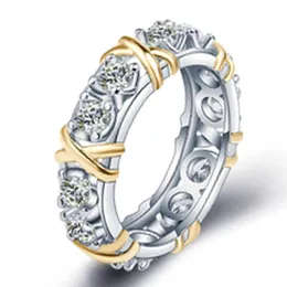 Ювелирные украшения женщина роскошные кольца дизайнерские ювелирные ювелирные украшения мужские кольцо для мужчин женщины титановые стальные выгравированная буква x Cross Cluster Ring