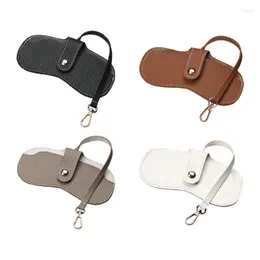 Storage Bags Soft Leather Sunglasses Case Fashion Bag Protective Eyewear Travel Glasses Pouch For Reading Glass