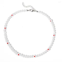 Hänge halsband mode halsband kettingen för kvinnor collier pärla femme en bit choker bijoux smycken