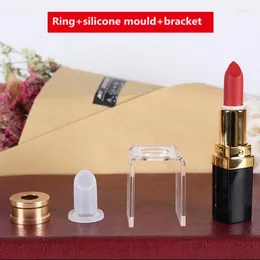 Lagringsflaskor Fashion Silicone Lipstick Form för DIY Fyllning av enstaka hålighet 12.1mm Kosmetiska verktyg för god kvalitet
