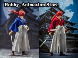 Anime Manga In-Stock Dasin Modello Grandi Giocattoli Rurouni Kenshin Himura Kenshin 1/12 SHF Action Figure GT Greattoys L230717
