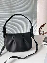 Loeweess Satche Bag Genuine Paseo Hammock Hobo Designer Leather Handbag Shoulder Woman Bags Crossbody Geometry Square Contrast Color Patchwork Purses