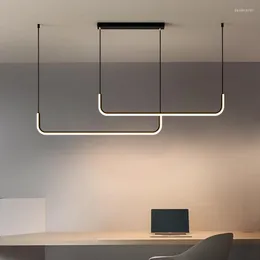 Chandeliers ZK50 Modern LED Ceiling Pendant Lighting Dining Room Kitchen Minimalist Home Decor Fixtures 90V-260V