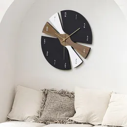 ウォールクロック高級時計リビングルームデジタルモダンホームデコレーション装飾Rogio Da Parete Nordic