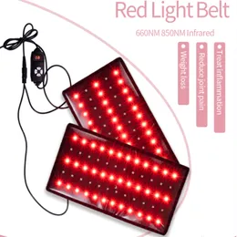 Yüz Bakım Cihazları Kırmızı Işık Terapi Kemeri 660NM 850NM Kızılötesi Bel Giyilebilir Sarma Bacak ve Kol Buzağı Yastık Rölyefi 230617