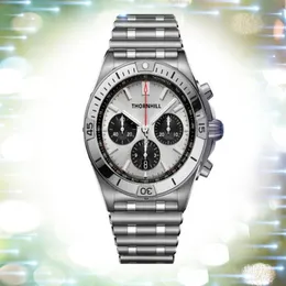 Relógios de aço inoxidável de fábrica limpa 42 mm movimento do cronógrafo de quartzo masculino Lumious negócios suíça Logotipo personalizado Luxo Upg302L