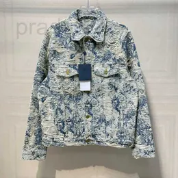 Mäns jackor designer mens denim jacka kvinna mode klassiska jacquard bokstäver rockar man avslappnad lös vindbrytare kappa besvär ytterkläder ntgp