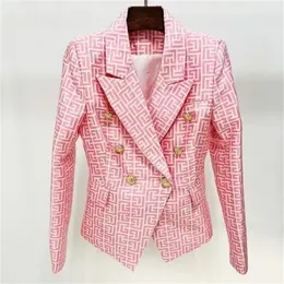 womens blazers Tide Brand Quality Retro Fashion designer Suit Jacket Double-Breasted Slim Plus Size Women's Clothing