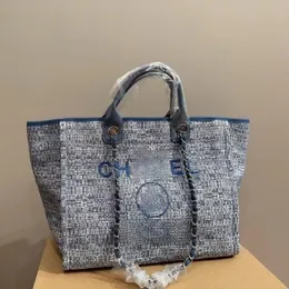 Sac fourre-tout de luxe sac à main design pour femme sac de plage pour femme les sacs fourre-tout Channel avec chaîne sacs à main pour homme grand sac à provisions sacs en tissu de coton sac à main plage fourre-tout