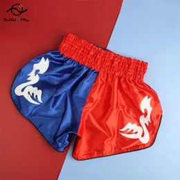 شورت الرجال Muay Thai Boxing Shorts Sanda Clothing Women's Men's Kids Kick Rick Boxing Stonks Children MMA Short Pants Wear 230715