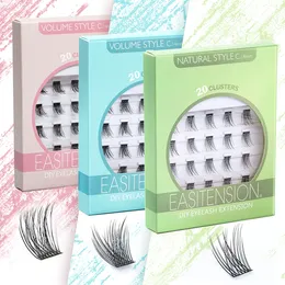 False Eyelashes EASITENSION Natural Volume Mix Individual Cluster Eyelash Extension Professional 3D Effect Faux Bundles Lashes 230617