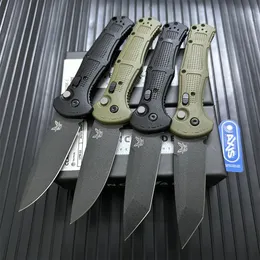Benchmade 9070BK-1/9070BK Claymore Folding Knife 3,6 "CPM-D2 Ручка Grivory Blade Camping Auto Pocket Knives 9072 9071 9071BK 9071BK-1 Автоматические инструменты