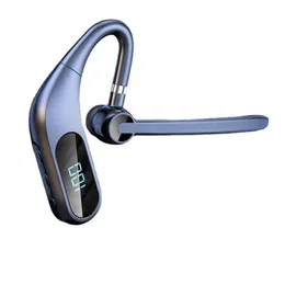 TWS BLUETOOTH EARPHONES EAR HOOK 무선 헤드폰 PRO LED 디지털 디스플레이 비즈니스 헤드폰 마이크 옆으로 회전하는 Apple 휴대 전화 헤드셋