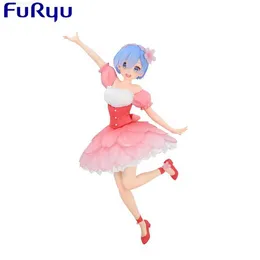 Anime Manga Oryginalna oryginalna sega re Zero początkowa życie w innym świecie 21 cm REM z Cherry Blossom Model Figur Model L230717