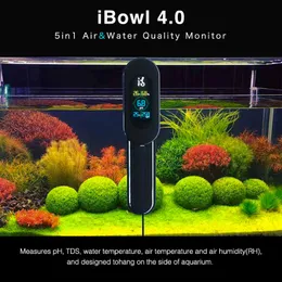 Outros peixes de aquário iBowl Monitor de qualidade da água 5 em 1 TDS Medidor de temperatura de pH Medidor digital em tempo real tanque marinho 4 0 230717