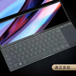 Klawiatury obejmują cienki laptop klawiaturę ochraniacz skóry dla Zenbook Pro 14 Duo OLED UX8402 UX8402X UX8402Z UX 8402 14,5 cala R230717