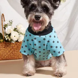 Dog Apparel Pet Clothes Durable Dots Comfortable Adorable Two-Leg Elastic Hemming Breathable Dogs Cats Sweater T-shirt For Party