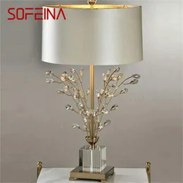 Table Lamps SOFEINA Creative Lamp Modern LED Crystal Branch Decorative Desk Light For Home Bedside Bedroom