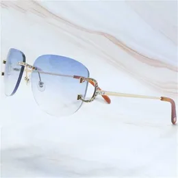 Солнцезащитные очки 2023 Дизайнерские стразы Мужчины без оправдания Ploit Big Carters Eyewear Hiphop Shades Летние проволочные очки Lentes de Solkajia new