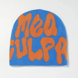 2023 designer de boinas gorros de tricô chapéu masculino feminino parágrafo qualidade boné Mea Culpa Y2k moda quente cem tomar frio para chapéus