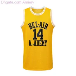 Filmversion Will Smmith Joggingkleidung Nr. 14 Basketballtrikot Schwarz Gelb Grün Nr. 25 Gelb Sport Herren Weste Tops Kleidung Korb