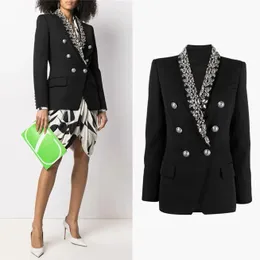 Projektanta garnitury Balzers Diamond Retro Jacket V-Neck Maryna