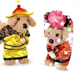 Hundkläder Halloween Pet Cat Chinese Emperor Princess Outfit Cosplay Costume Clothes