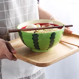 ボウルフルーツスイカボウルインスタントヌードル家庭用セラミック食器スープラーメン7インチクリエイティブかわいい