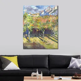 Canvas Art Handmålade oljemålningar av Claude Monet Lindens of Poissy Garden Landscape Artwork for Restaurant Decor