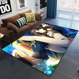 Tapetes Anime Sexy Girl Beauty Tapetes de impressão 3D para sala de estar Decoração de quarto Tapete de flanela macia para casa cabeceira Tapete para área de lazer R230717