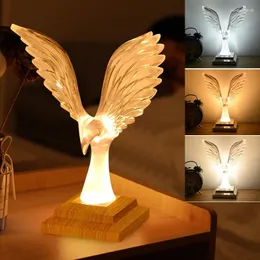 Tischlampen LED Adler Statue Nachtlicht Raumdekoration Lampe Bunte Dimmung Touch Schreibtisch Atmosphäre Nachttisch