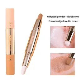 Eye Shadow Highlighters MACK ANDY Doubleheaded Highlight Repair Pen Threedimensional Brightening Face Nose Makeup 230617