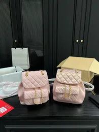 23ss Designer Women's bags Mini Backpack Luxury Duma Pearl Pink Backpacks Shoulder bags Cross body Purses Card Holder Quilted Genuine Leather mini Handbags With Box