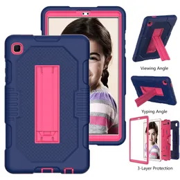 Samsung Galaxy Tab A7 Lite 8.7 T220 T225 10.4 T500 T505 T507 T509 Hard Rugged Protection Cover와 Bracket의 힘든 킥 스탠드 태블릿 PC 케이스