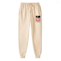 Męskie spodnie spodnie dresowe japońskie kodak print workowate joggery modne streetwear swobodny pantalon homme odzież spodni sportowa odzież sportowa
