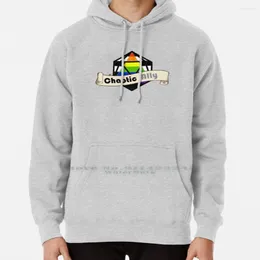 Herrtröjor kaotisk allierad d20 hoodie tröja 6xl bomull dnd LGBTQ Pride Month Month Gay Women Teenage Big Size Pullover